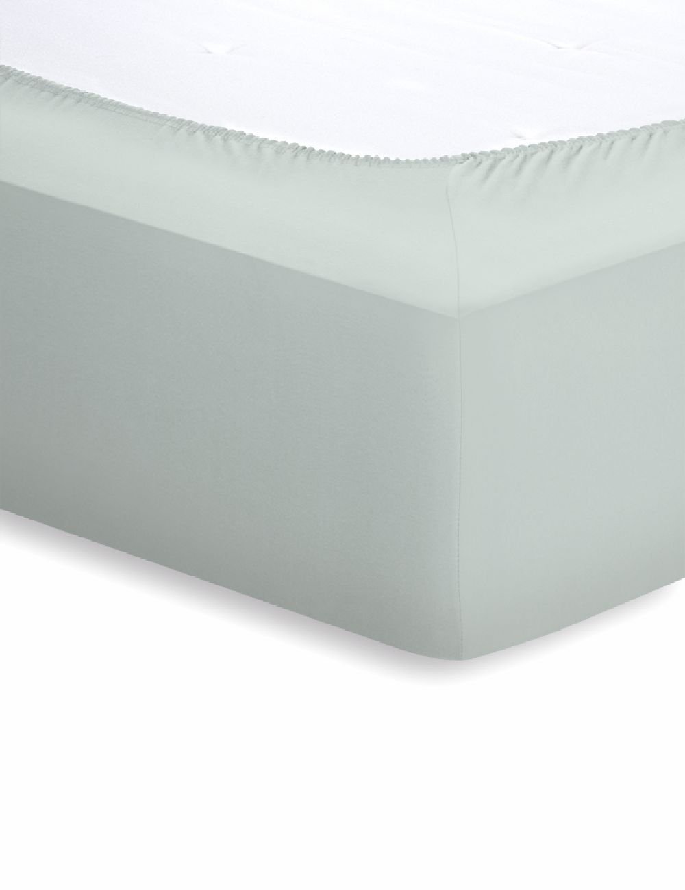 Schlafgut Jersey-Elasthan Spannbetttuch  - minze - ca. 140 cm
