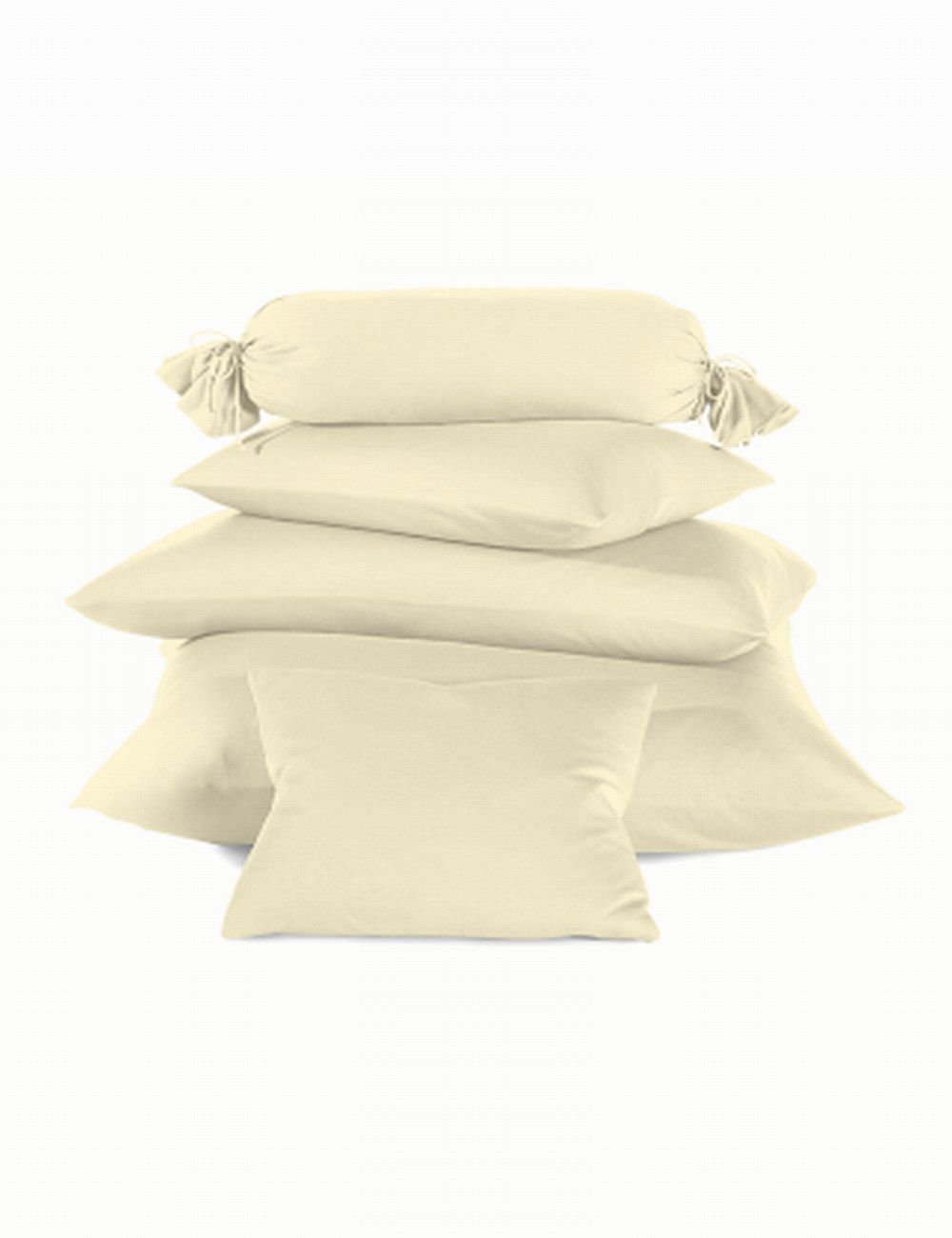 Schlafgut Mako-Jersey Nackenrolle  - ecru - ca. 15 cm