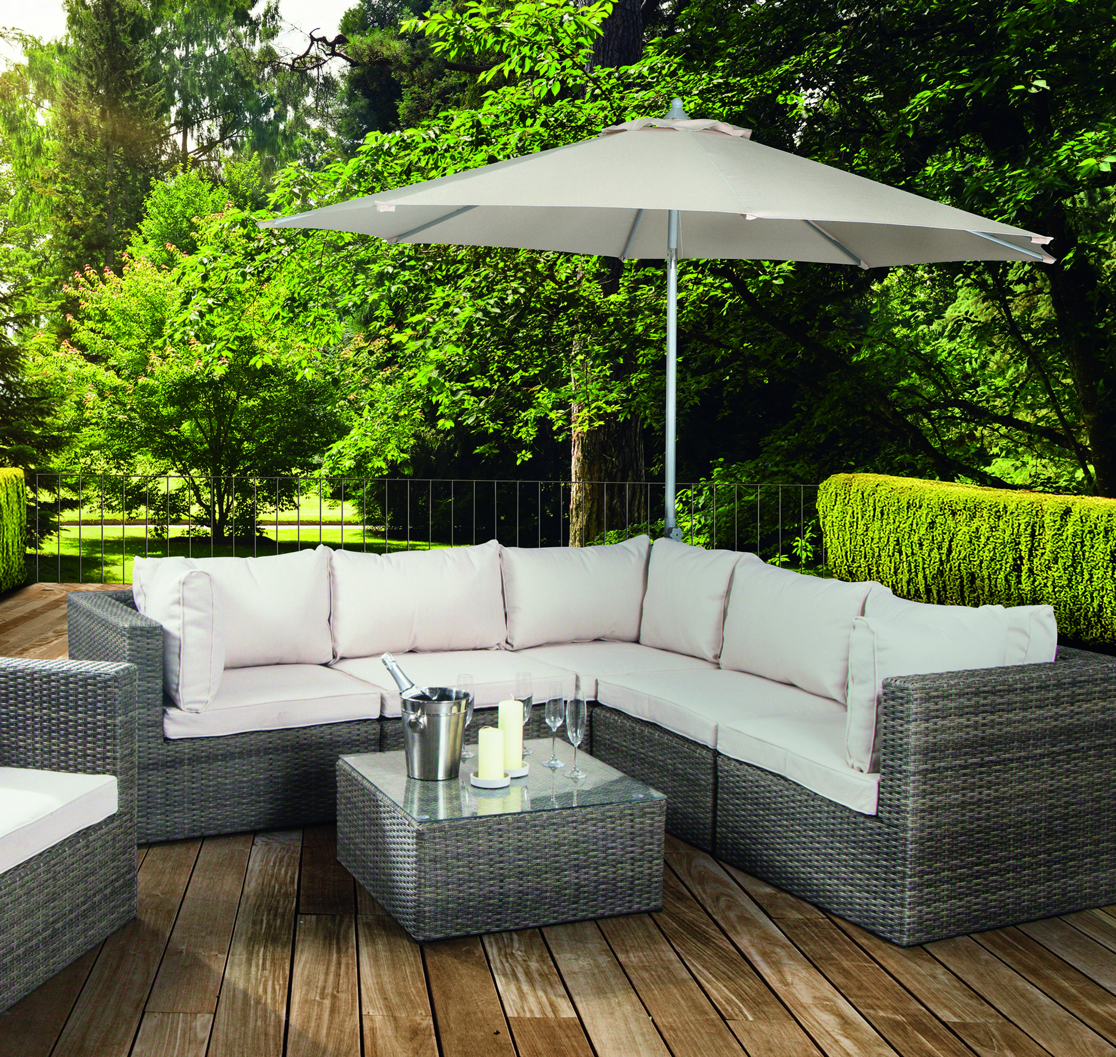 Sonnenschirm "Alu Push"