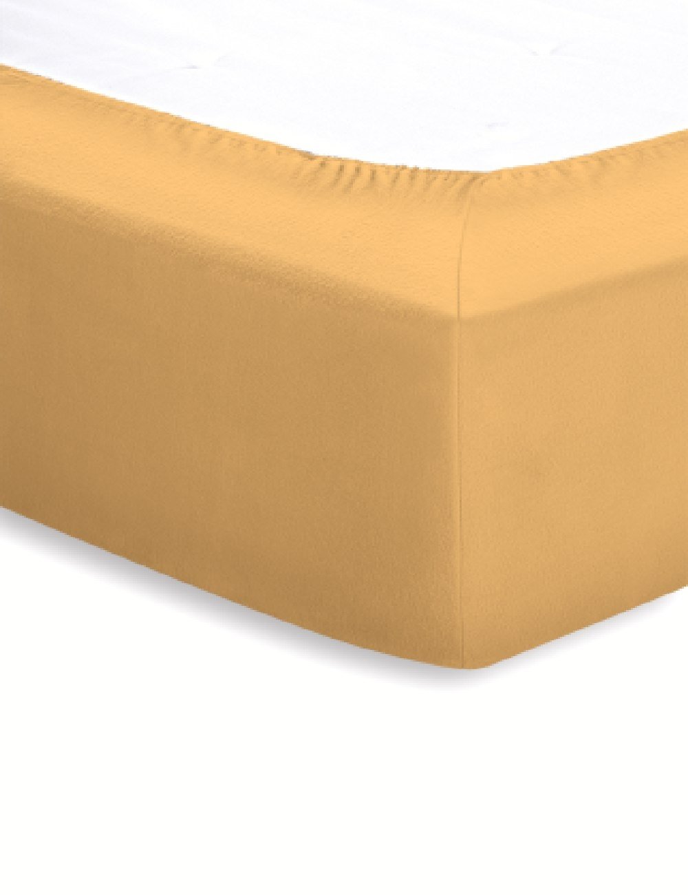 Schlafgut Frottee-Stretch Spannbetttuch  - curry - ca. 180 cm