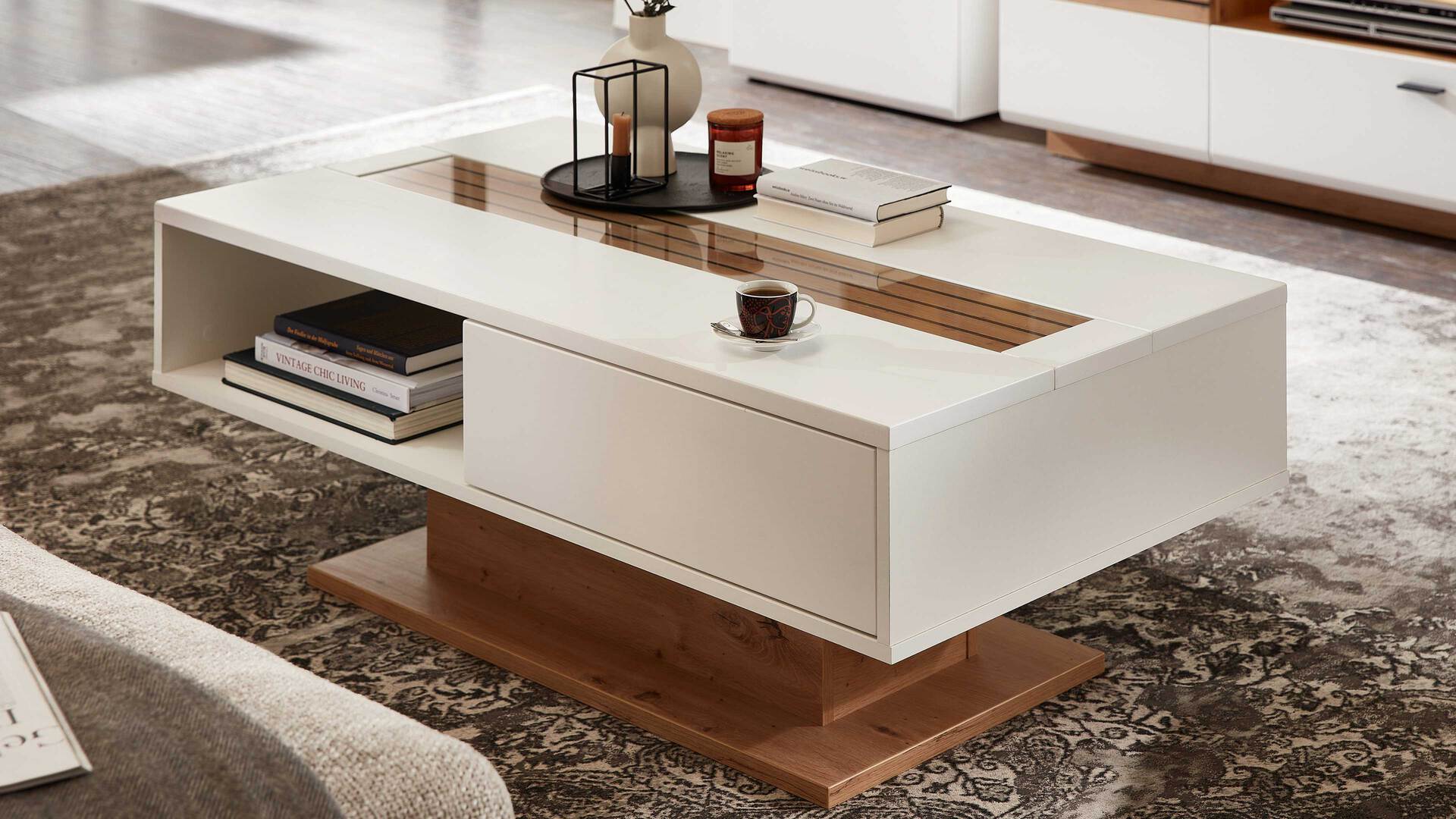 MIVIVO Wohnprogramm Fresno - Couchtisch mit Schublade