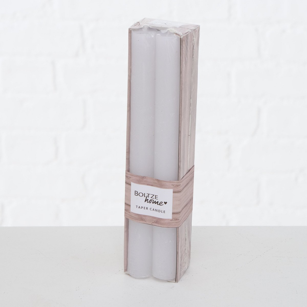 Boltze Stabkerze Melia - weiss