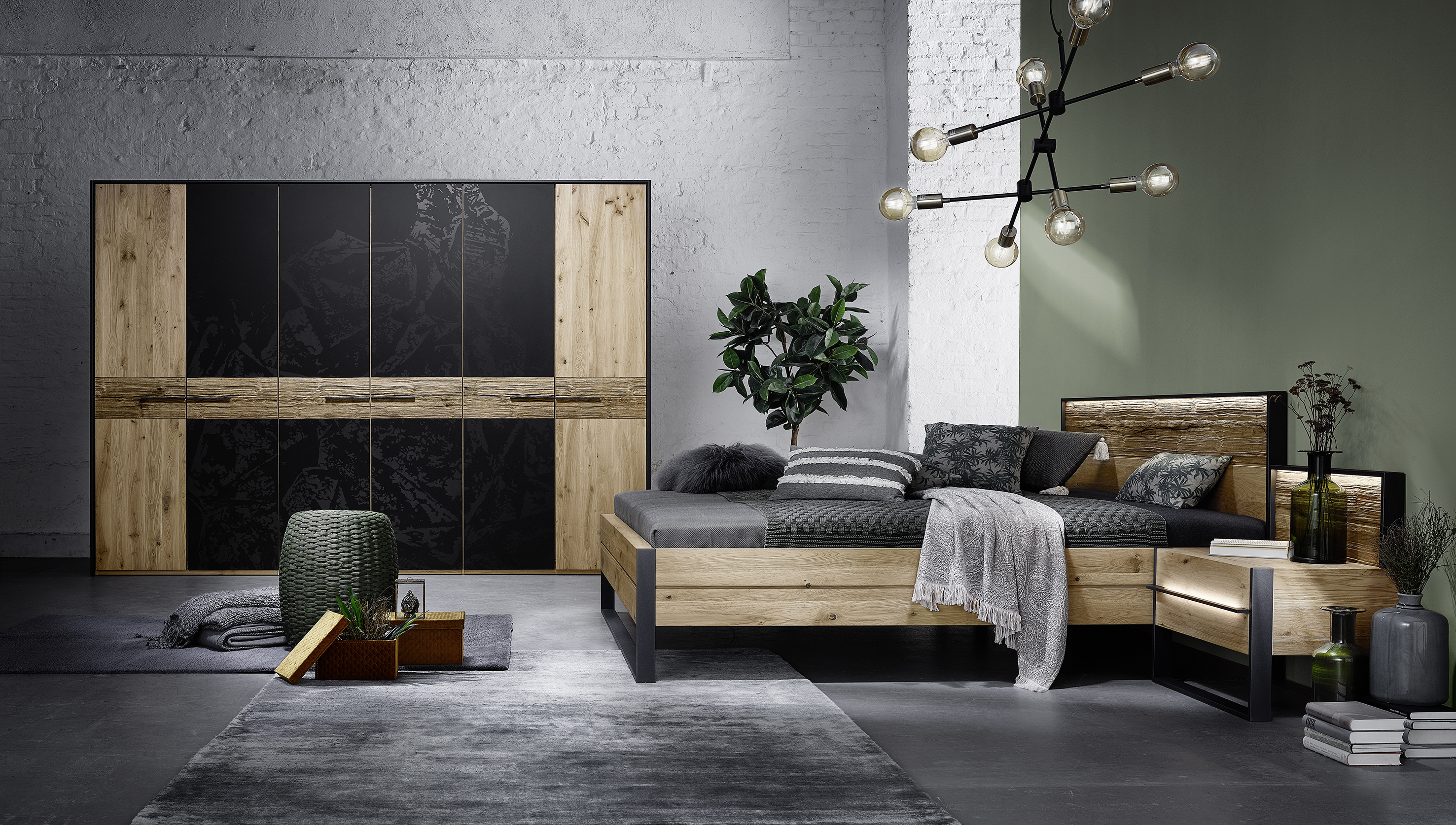 Komplettschlafzimmer "Steel"