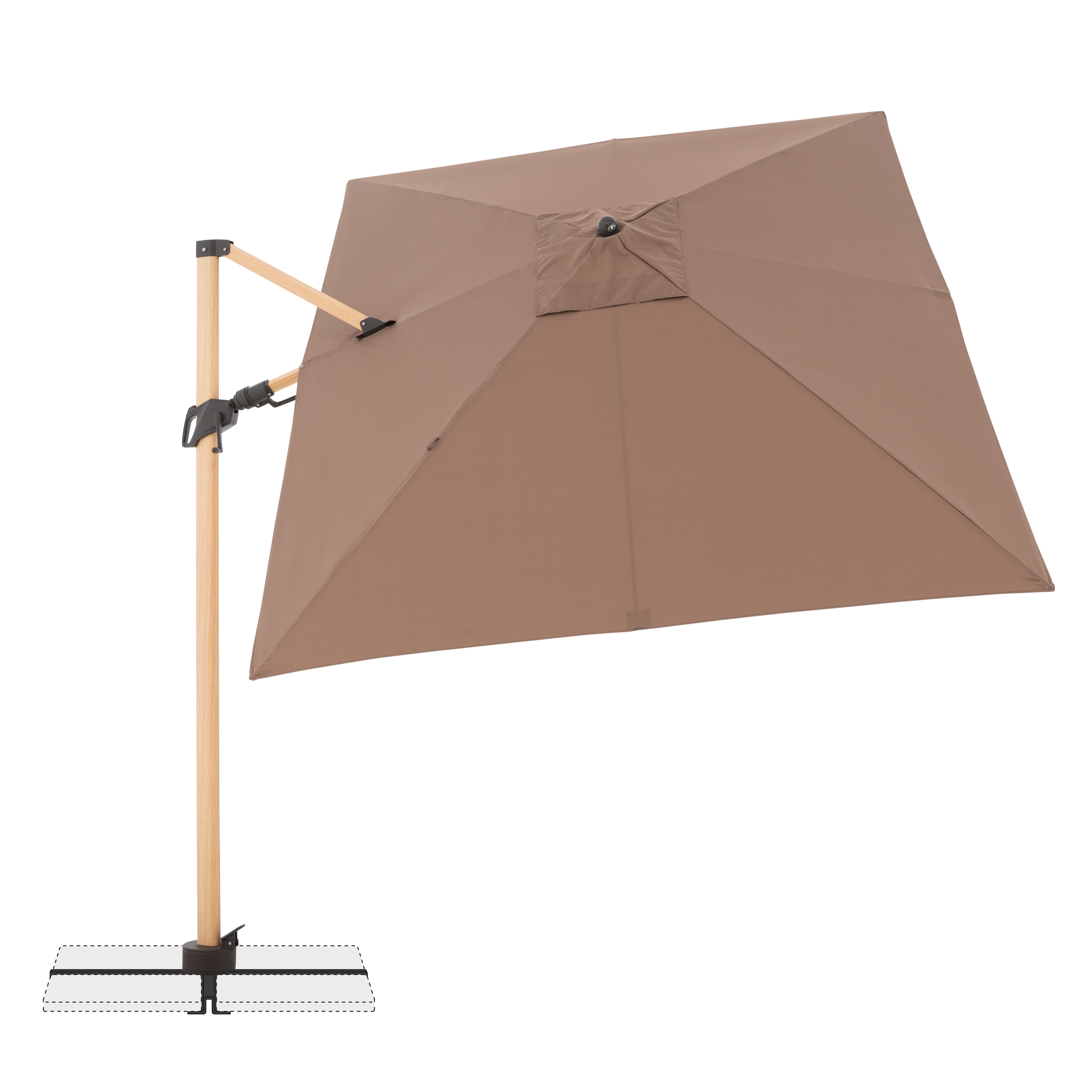 Pendelschirm "Alu Wood"