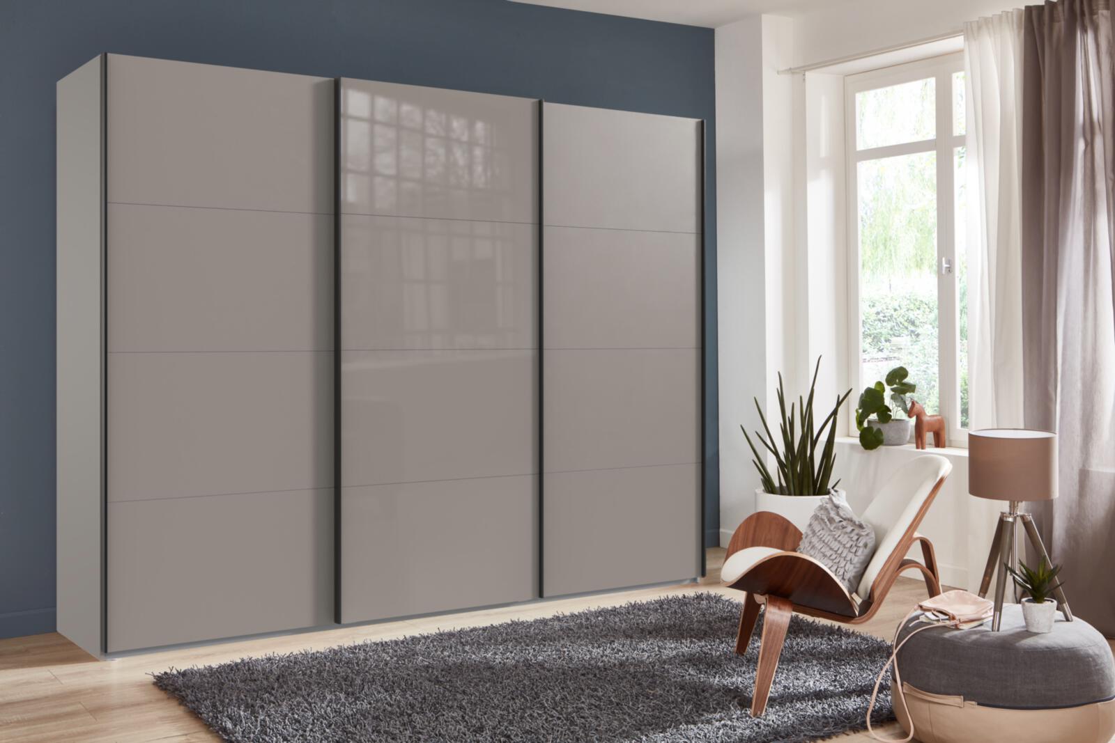 Schwebetürenschrank "Easy Black"