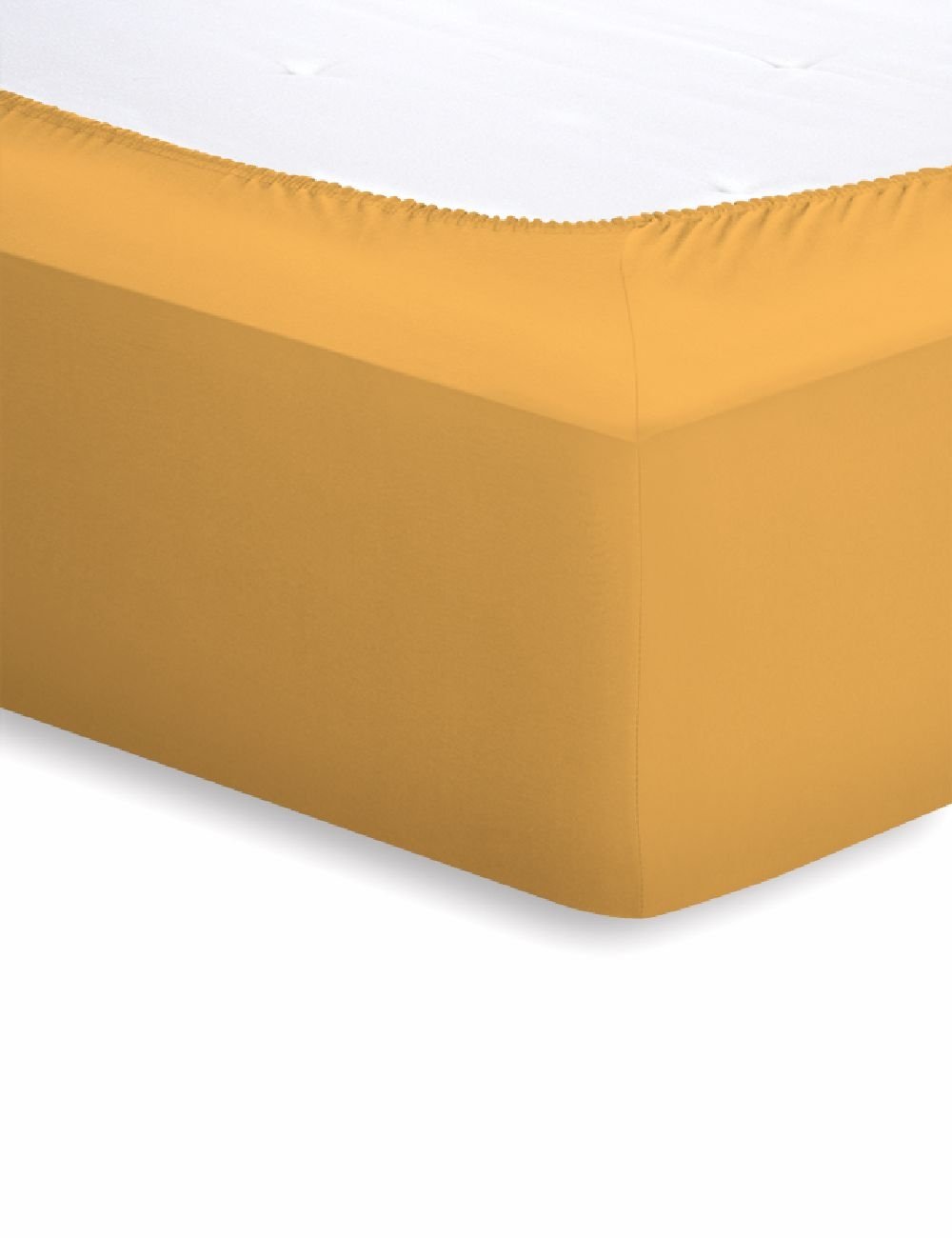 Schlafgut Jersey-Elasthan Spannbetttuch  - mandarin - ca. 180 cm